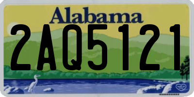 AL license plate 2AQ5121
