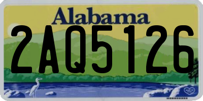 AL license plate 2AQ5126