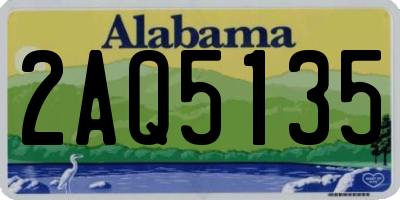 AL license plate 2AQ5135