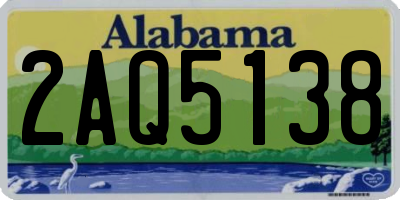 AL license plate 2AQ5138