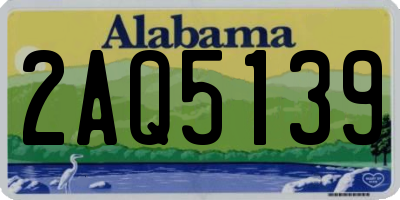 AL license plate 2AQ5139