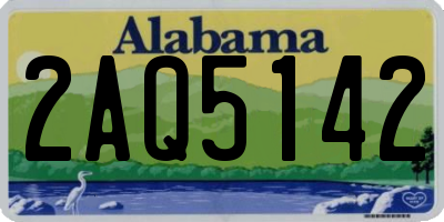 AL license plate 2AQ5142