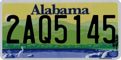AL license plate 2AQ5145