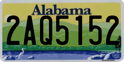 AL license plate 2AQ5152