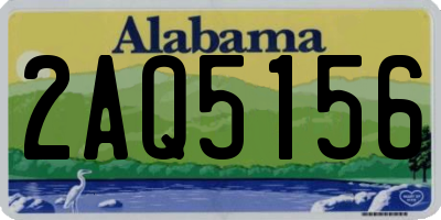 AL license plate 2AQ5156