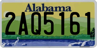 AL license plate 2AQ5161