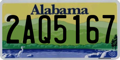 AL license plate 2AQ5167