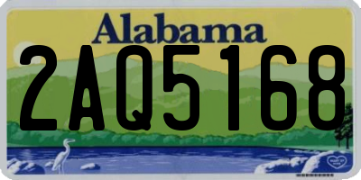 AL license plate 2AQ5168