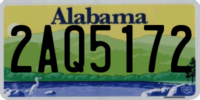 AL license plate 2AQ5172