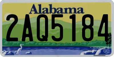 AL license plate 2AQ5184