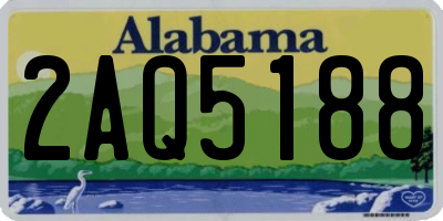 AL license plate 2AQ5188