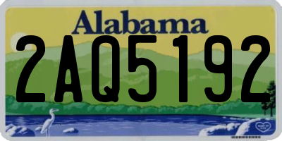 AL license plate 2AQ5192