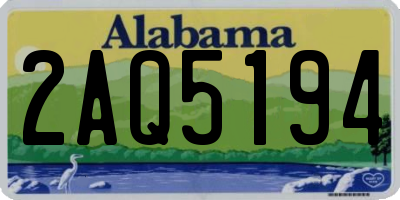 AL license plate 2AQ5194