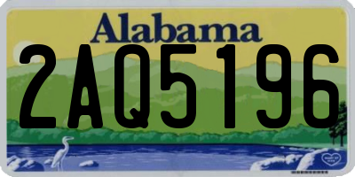 AL license plate 2AQ5196