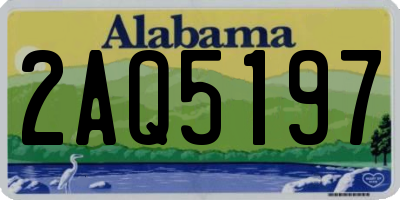 AL license plate 2AQ5197