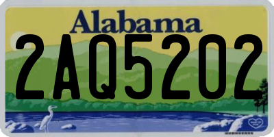 AL license plate 2AQ5202