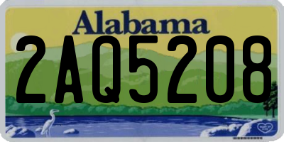 AL license plate 2AQ5208