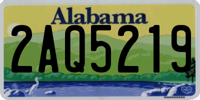 AL license plate 2AQ5219