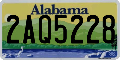 AL license plate 2AQ5228