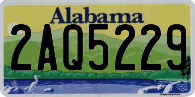 AL license plate 2AQ5229