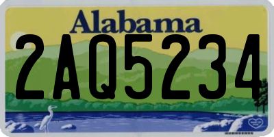 AL license plate 2AQ5234