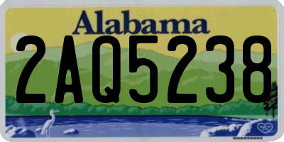 AL license plate 2AQ5238