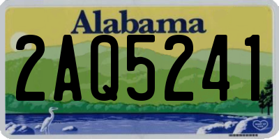 AL license plate 2AQ5241