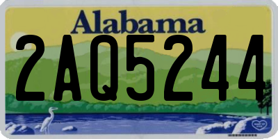 AL license plate 2AQ5244