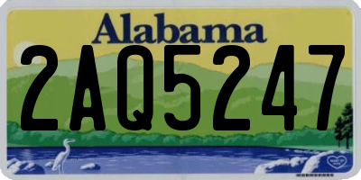 AL license plate 2AQ5247