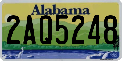 AL license plate 2AQ5248