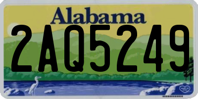 AL license plate 2AQ5249