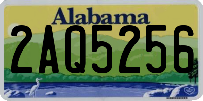 AL license plate 2AQ5256