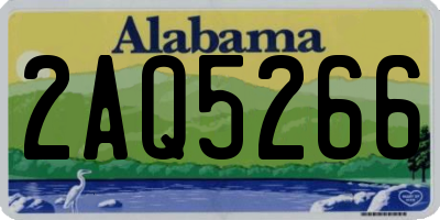 AL license plate 2AQ5266