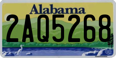 AL license plate 2AQ5268