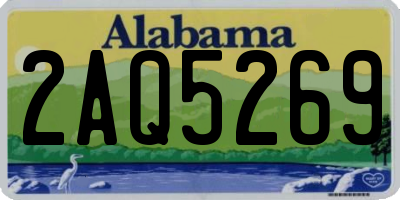 AL license plate 2AQ5269