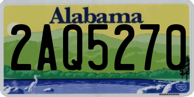 AL license plate 2AQ5270