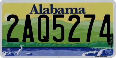 AL license plate 2AQ5274