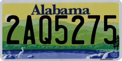 AL license plate 2AQ5275