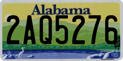 AL license plate 2AQ5276