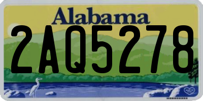 AL license plate 2AQ5278