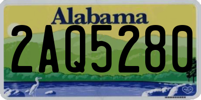 AL license plate 2AQ5280