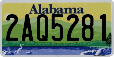 AL license plate 2AQ5281