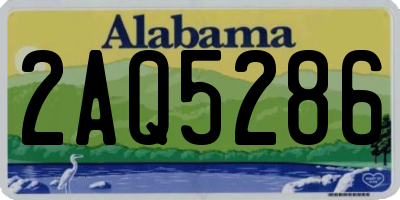 AL license plate 2AQ5286