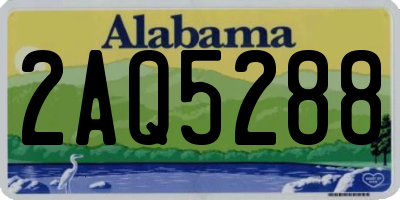 AL license plate 2AQ5288