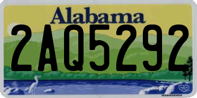 AL license plate 2AQ5292
