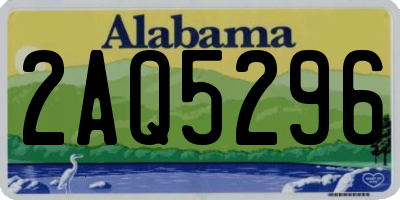 AL license plate 2AQ5296