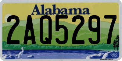 AL license plate 2AQ5297