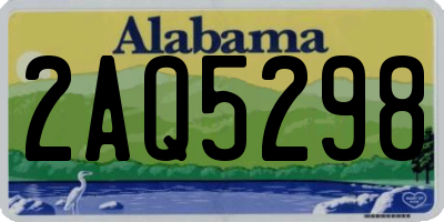 AL license plate 2AQ5298