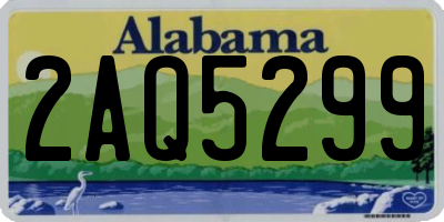 AL license plate 2AQ5299