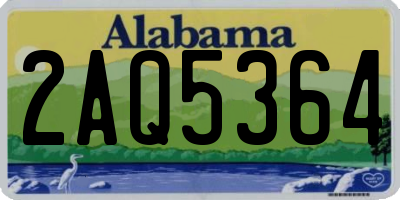 AL license plate 2AQ5364